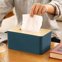 Simple Nordic Style Wooden Lid Tissue Box