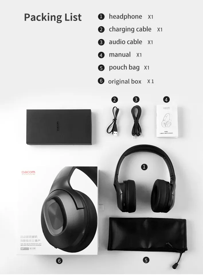 Dacom bluetooth headphones online pairing