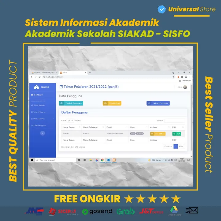 Source Code Terbaru Sistem Informasi Akademik Sekolah Siakad Sisfo