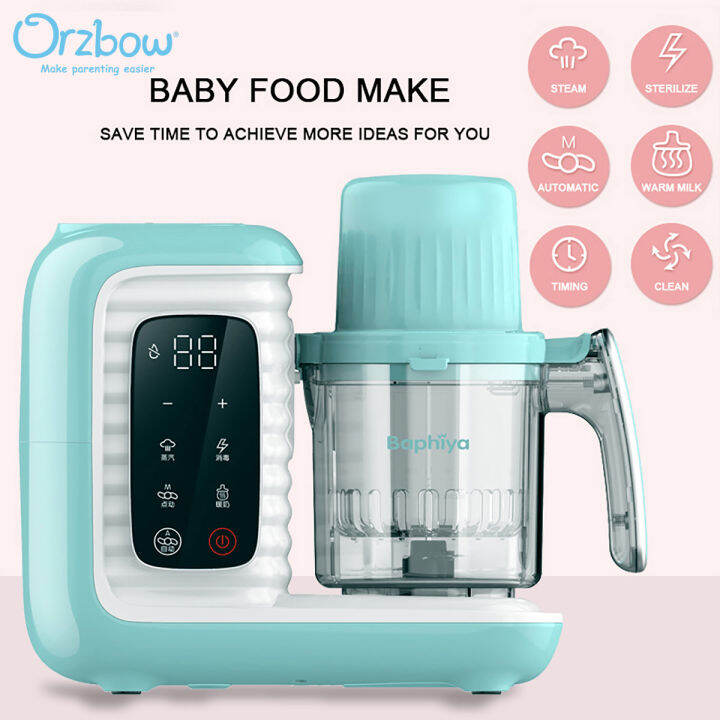 Orzbow 5In1 Baby Food Processor Multifunction Smart Baby Food Maker