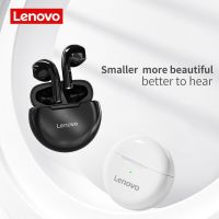 Lenovo หูฟังไร้สายหูฟังบลูทูธ5.0 TWS กันน้ำได้หูฟังลดเสียงรบกวนพร้อมไมโครโฟน HT38ของแท้