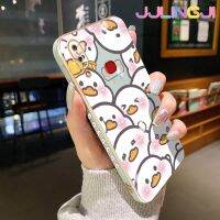 Jlingji เคส M01s A10s ลายการ์ตูนเป็ดโชคดีปลอกสำหรับ Samsung กาแลคซีเคสโทรศัพท์กันกระแทกขอบด้านข้างสี่เหลี่ยมแบบนิ่มนิ่มดั้งเดิมเคสป้องกันกล้องฝาหลังเต็มรูปแบบ