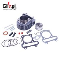 Glixal GY6 60CC จีนสกู๊ตเตอร์เครื่องยนต์44M Big Bore กระบอกชุดลูกสูบชุด4T 139QMB 139QMA Jonway J Mstar znen rockeck moped