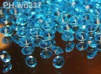 Free Shipping ! 1000 pcs / lot 10mm Acrylic Turquoise Crystal Diamond Confetti Table Scatter confetti Wedding Party Decoration