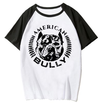 American Bully เสื้อยืดผู้หญิงออกแบบการ์ตูน Y2K เสื้อยืดหญิงอะนิเมะ y2k ฮาราจูกุเสื้อผ้า