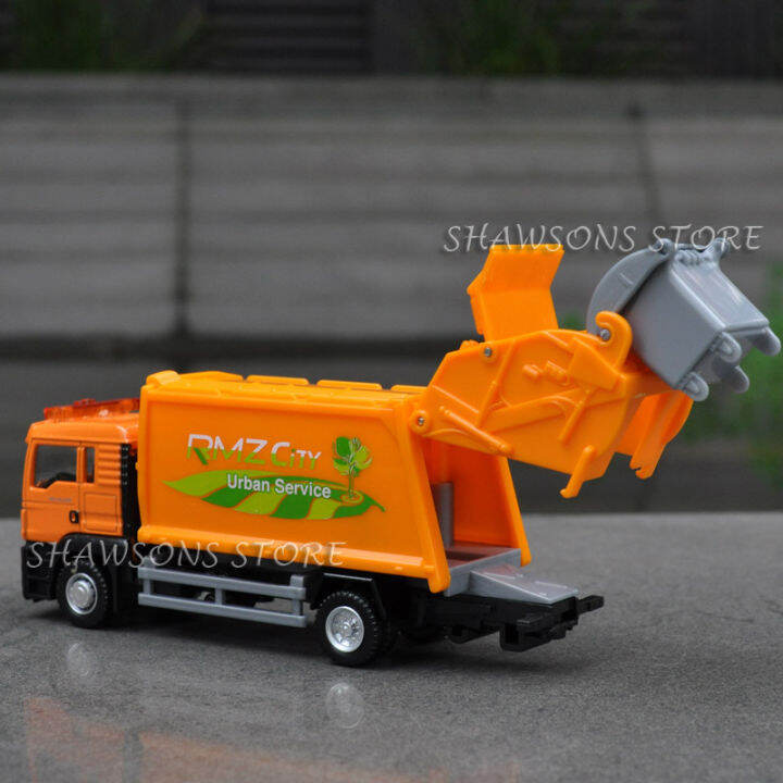 rmz-city-1-60-scale-diecast-metal-man-tgs-garbage-cleaning-truck-vehicle-model-dumpcart