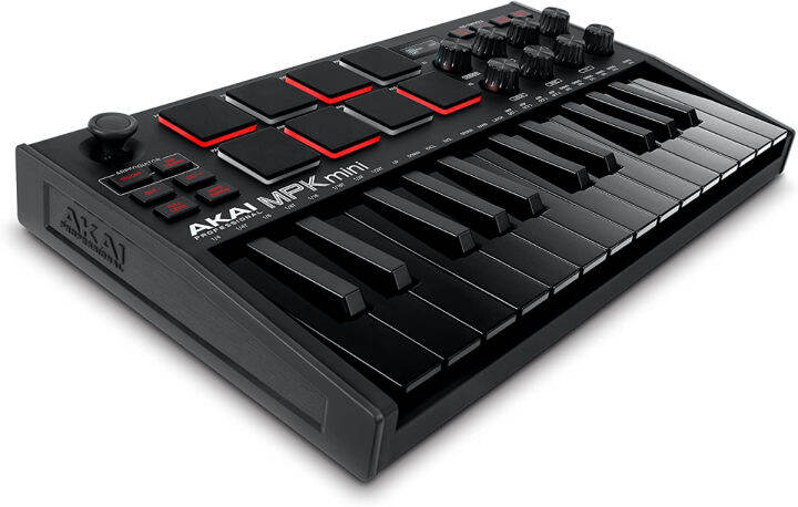 akai-professional-mpk-mini-mk3-25-key-usb-midi-keyboard-controller-with-8-backlit-drum-pads-8-knobs-and-music-production-software-included-black