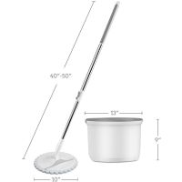 BOOMJOY Single Spin Mop &amp; Bucket M8 - Gray