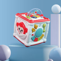 Baby Toys Music Drum Baby Music Box0-6-1Half-Year-Old Six-Seven-Face Early Education8Hand Drum Puzzle