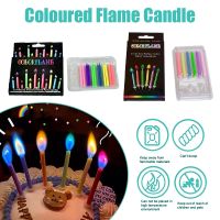 Multicolour Flame Candles Colorful Wedding Party Birthday Cake Candles Decoration Party Supplies for Children Kids