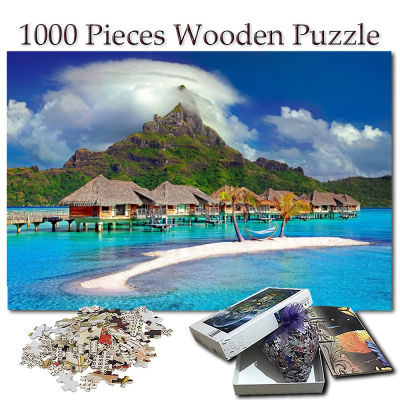 โบราโบร่า,Tahiti ปริศนาไม้500 1000 PCS การ์ตูนปริศนาลายสัตว์เด็กของเล่นปริศนา