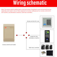 เครื่องอ่านบัตรประจำตัว IC IP65สมาร์ทการ์ดกันน้ำมีความไวสูงสำหรับระบบเข้าประตู