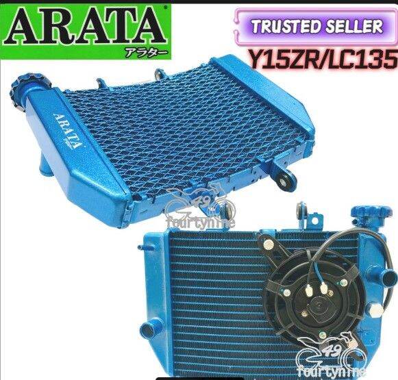 Y15 Y15ZR LC135 RACING CURVE RADIATOR WITH BIG FAN ARATA COOLANT TANKI