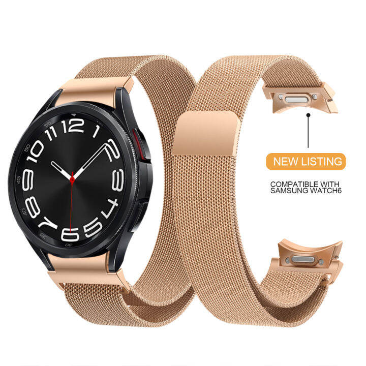 สาย-milanese-samsung-galaxy-watch-6-4-5-40-44มม-แบบคลาสสิก43-47มม-สายนาฬิกาปลายโค้ง5pro-สร้อยข้อมือ45มม-ไม่มีช่องว่าง