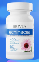 BIOVEA ECHINACEA 400 mg / 60 Vegetarian Capsules