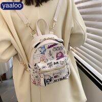 Tas Ransel Grafiti 2023ของผู้หญิงใหม่ฤดูร้อนมินิกระเป๋าเป้สะพายหลังขนาดเล็กพรีเมี่ยมกระเป๋าสะพายเดินทางความรู้สึกกระเป๋าข้ามร่างกาย