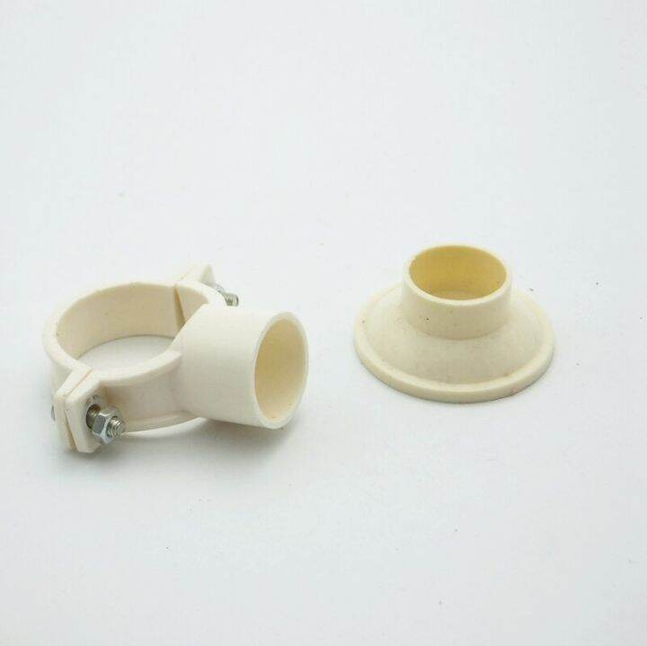 32mm Pvc Pipe Clamp Clip Support Bracket With Base For Pvc Pipe Fitting