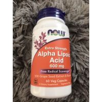 ✔พร้อมส่ง??USA  NOW อัลฟา ไลโปอิก (Alpha Lipoic Acid, ALA)