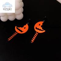 OXTRWZ halloween accessories halloween pumpkin halloween accessories ฮาโลวีน ผิดปกติ ตกแต่งเทศกาล อะคริลิค อินเทรนด์ ต่างหูโครงกระดูกมนุษย์ ต่างหูฟักทอง ต่างหูผี ต่างหูฮาโลวีน