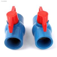 ☼✕▤ Inner Dia. 1 1/4 Female/40mm Socket Straight Trough Ball Valve Red Switch Ball Valve Blue PVC Valve Garden Irrigation Fittings