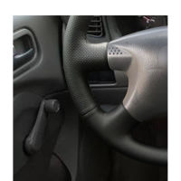 Hot Hand-Stitched DIY สีดำ Micro Fiber หนังพวงมาลัยรถสำหรับ Nissan Sentra 2000 2001 2002 2003 2004 2005 2006อะไหล่