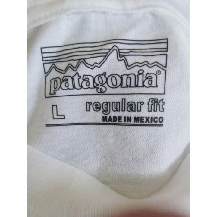 patagonia-patagonia-เสื้อแขนสั้นผู้ชาย-เสื้อลำลองหลวมลูกฟูกแบบมีจำนวนจำกัด