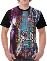 Serial Experiments Lain T-Shirt Mans Casual Comfrotable Light Weight Anime Round Neckline Tops