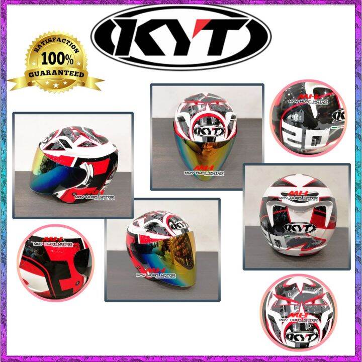 💯ORIGINAL💯KYT VENOM FABIO QUARTARARO DOUBLE VISOR HELMET REP / KYT