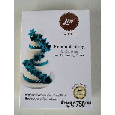 🔷New Arrival🔷 Lin White Fondant Icing น้ำตาลคลุมเค้กสีขาว ลิน 750กรัม 🔷🔷