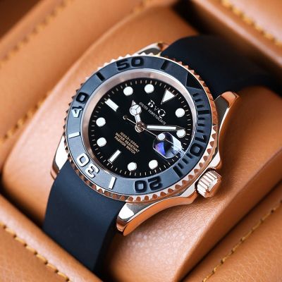 2023 new style Mingshi yacht series mens fully automatic rotatable watch calendar waterproof luminous fashion