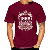 Mens Clothing Born In June 1982 39 Years Of Being Awesome T Oversized Cotton T Shirts