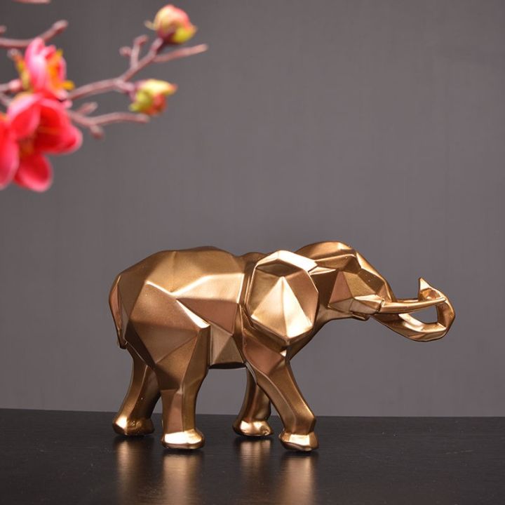 livingmall-ช้างทองประติมากรรมของตกแต่งบ้านห้องนอนสำนักงานตกแต่งงานฝีมือ