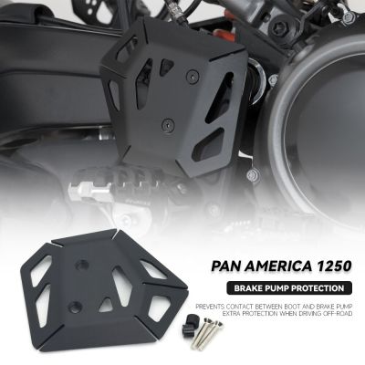 ใหม่สำหรับ Pan America PA 1250 2021อุปกรณ์ปกป้องป้องกันเบรก2022แท่งป้องกันส้นซ้ายและกล่องเคสอะลูมิเนียม PA1250ฝาครอบ PanAmerica1250