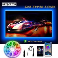 DAYBETTER RGB Led Strip Lights Bluetooth App Control 5V USB Led Lights Flexible Ribbon Tape For TV Backlight Room Christmas Gift