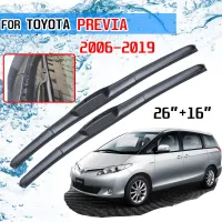 【Quick Delivery99】 สำหรับ Toyota Previa 50 XR50 2006 2019 Estima Tarago อุปกรณ์เสริมกระจกด้านหน้าใบปัดน้ำฝน Wipers สำหรับรถยนต์2007 2008 2010 2018