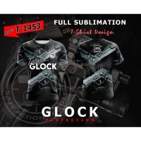（Contact customer service for customization）v.1 team t-shirt glock full sublimation（Stock available in sizes for adults and children）