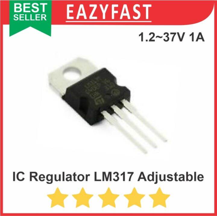 IC Regulator LM317 Adjustable Variable Voltage 1A LM 317 T LM317T DIP ...