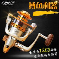 2019 Fishing Reel 12 Ball Bearings LeftRight Collapsible Handle Fishing Wheel Spinning Reel High Speed 500-9000 Series