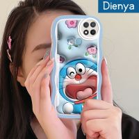 เคส Dienya สำหรับ OPPO A15 A15s A35 4G ลายการ์ตูนดอกไม้3D กันกระแทกแบบใสนิ่มเคสมือถือโปร่งใสลายกล้องถ่ายรูปสร้างสรรค์เคสซิลิกาเจลฝาครอบป้องกัน