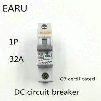 1P 32A DC 250V DC Circuit Breaker MCB for PV Solar Energy Photovoltaic System Battery C curve CB Certificated Din Rail Mounted Electrical Circuitry Pa