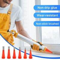 【CW】 14pcs Integrated Rubber Caulking Nozzle Applicator Reusable Windows Sink Joint Tools