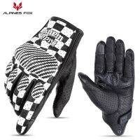 【CW】2023 New Retro Motorcycle Leather Gloves Men Women Vintage Cow Leather Moto Cycling Gloves Motorbike Motorcross ATV Motor Gloves