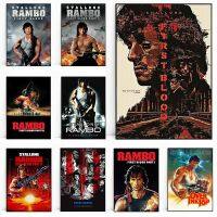 แฟชั่นสาธิต Rambo First Blood Movie Artwork,ภาพพิมพ์ผ้าใบสำหรับห้องนั่งเล่น,Home Decor Wall Art,ภาพที่น่ารักสำหรับผู้ที่ชื่นชอบภาพยนตร์