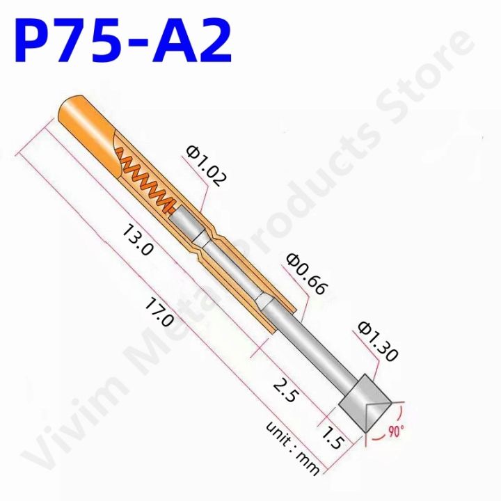 lz-xhemb1-100pcs-p75-a2-spring-test-probe-pogo-pin-p75-a-1-30mm-cup-tip-head-nickel-plated-1-02mm-thimble-pcb-test-tool-pogo-pin-16-5mm