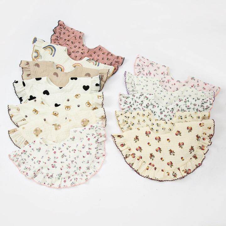 cc-new-baby-feeding-drool-bib-floral-infants-saliva-soft-cotton-burp-newborn-toddler-kids-bibs-korean