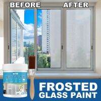 100g Household Matte Window Paint Stained UV Window Coating Matte Privacy Frosted Paint Door And Window Shading Paint With Brush