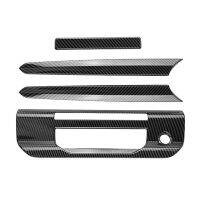 For Ranger 2023 Car Rear Handle Cover Trim Trunk Decorative Sticker Accessories - ABS Carbon Fiber