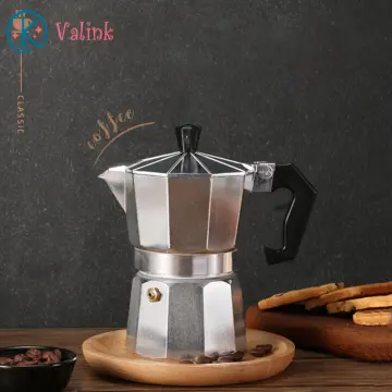 Moka Coffee Pot Espresso Latte Percolator Stove Coffee Maker Espresso Pot  Italian Coffee Machine 50/300/450ml Aluminum