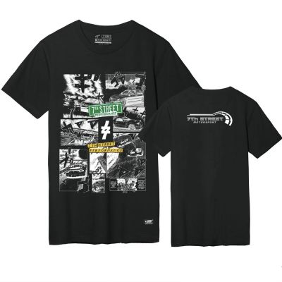 7th Street เสื้อยืด Racing Collections รุ่น RCM009 สีเทาดิน