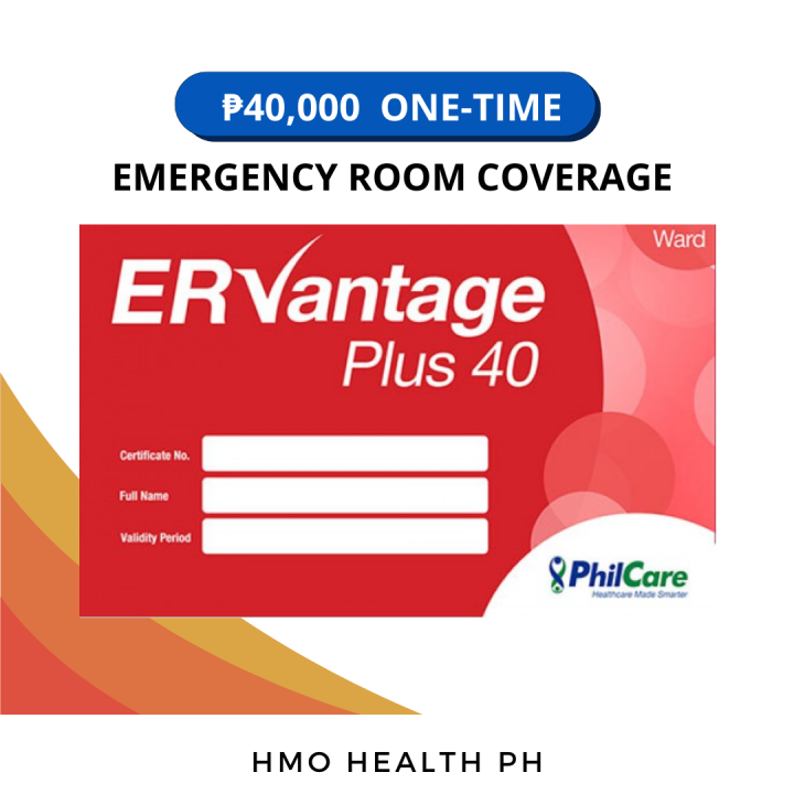 PhilCare ER Vantage Plus Adults 40k | Prepaid Health Card | HMO | Lazada PH